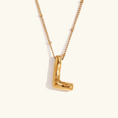 Balloon initial necklace