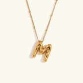 Balloon initial necklace