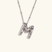 Balloon initial necklace