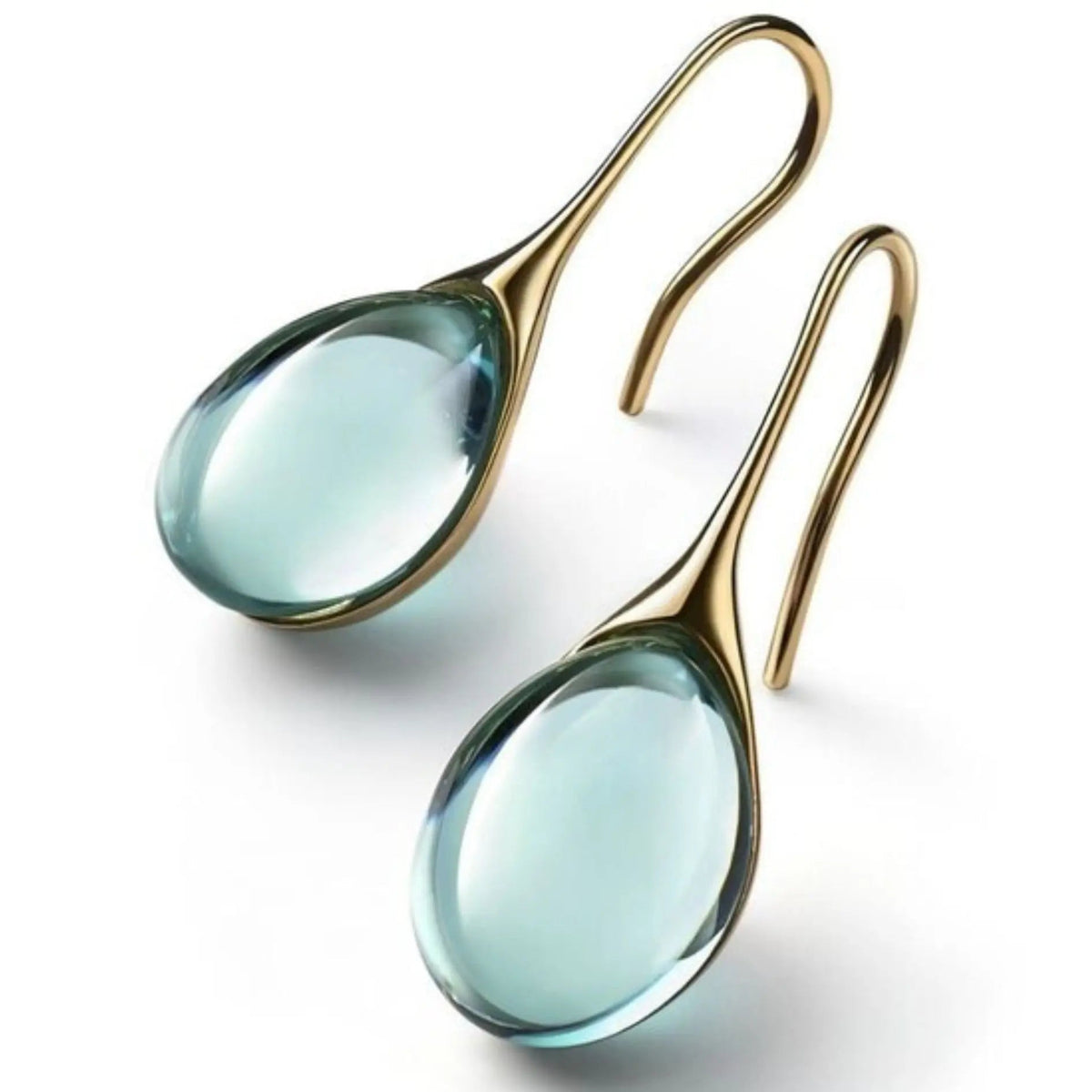 Leila – Two-tone drop earrings