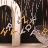Balloon initial necklace