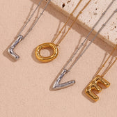 Balloon initial necklace