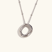 Balloon initial necklace