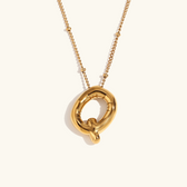 Balloon initial necklace