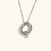 Balloon initial necklace