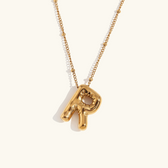 Balloon initial necklace