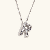 Balloon initial necklace