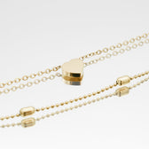Raisa – Double chain anklet with hearts