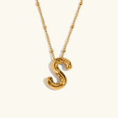 Balloon initial necklace