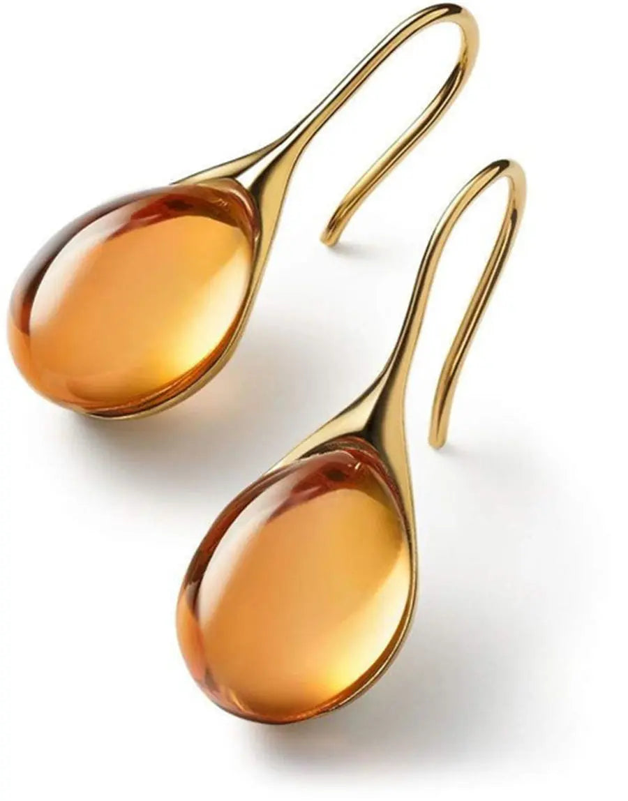 Leila – Two-tone drop earrings