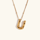 Balloon initial necklace