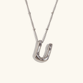 Balloon initial necklace