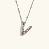 Balloon initial necklace