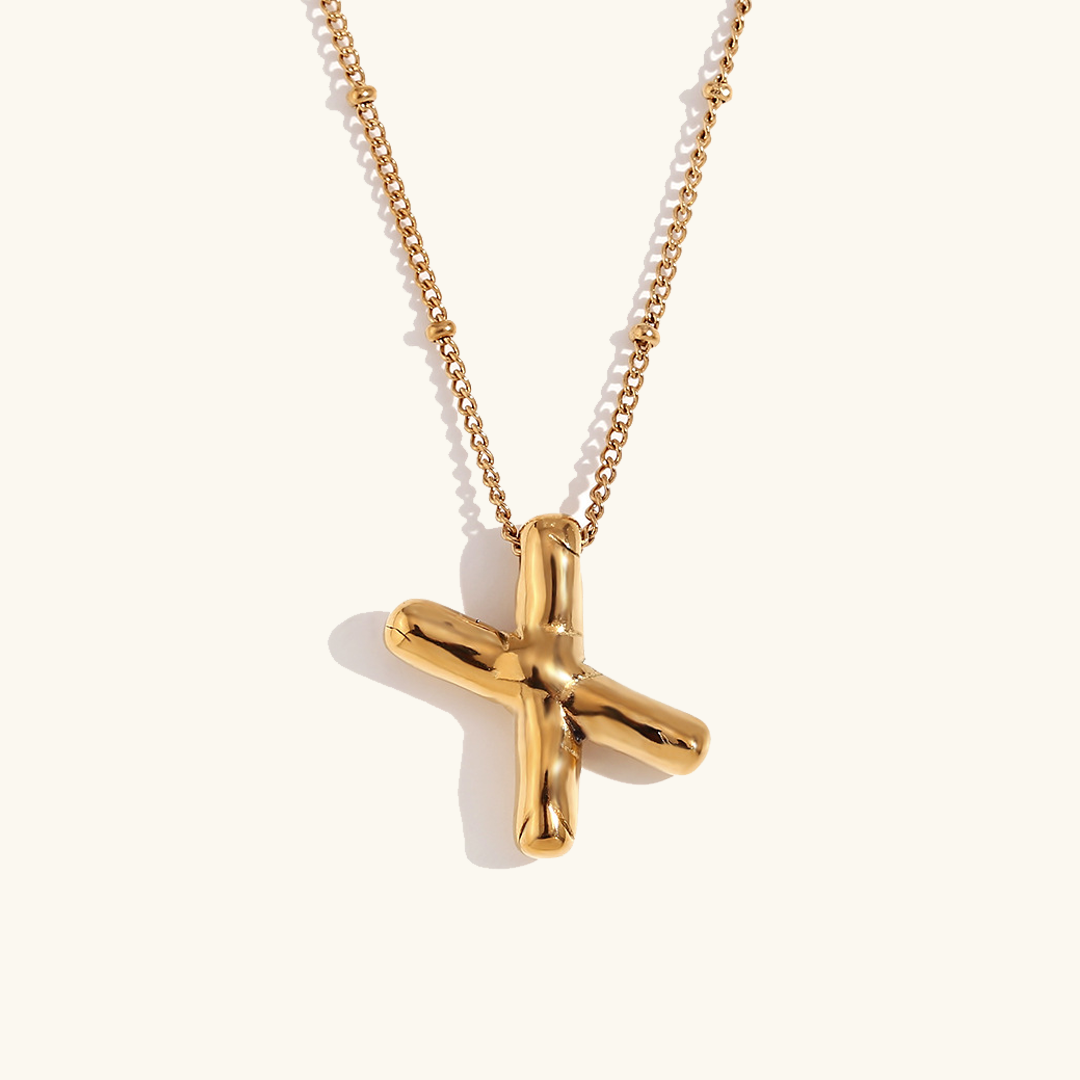 Balloon initial necklace
