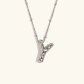 Balloon initial necklace