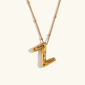 Balloon initial necklace