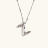 Balloon initial necklace
