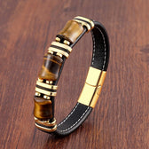 Kaelen – Bead and cord bracelet