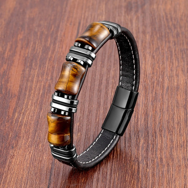 Kaelen – Bead and cord bracelet
