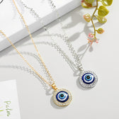Eleni – Blue eye pendant necklace