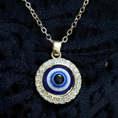Eleni – Blue eye pendant necklace