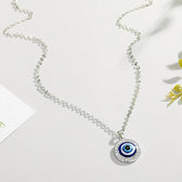 Eleni – Blue eye pendant necklace