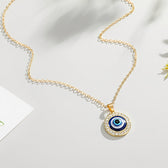 Eleni – Blue eye pendant necklace