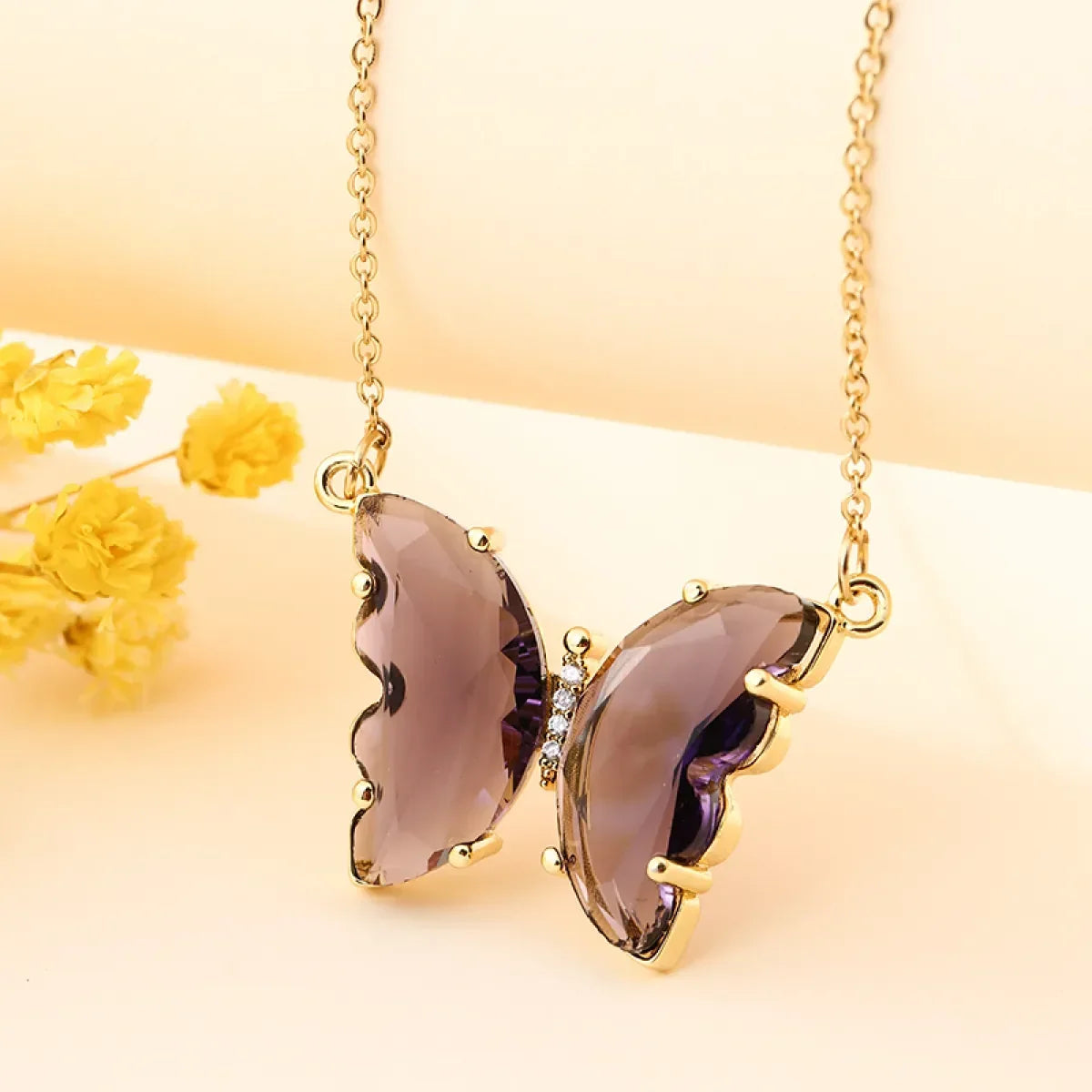 Petite butterfly necklace
