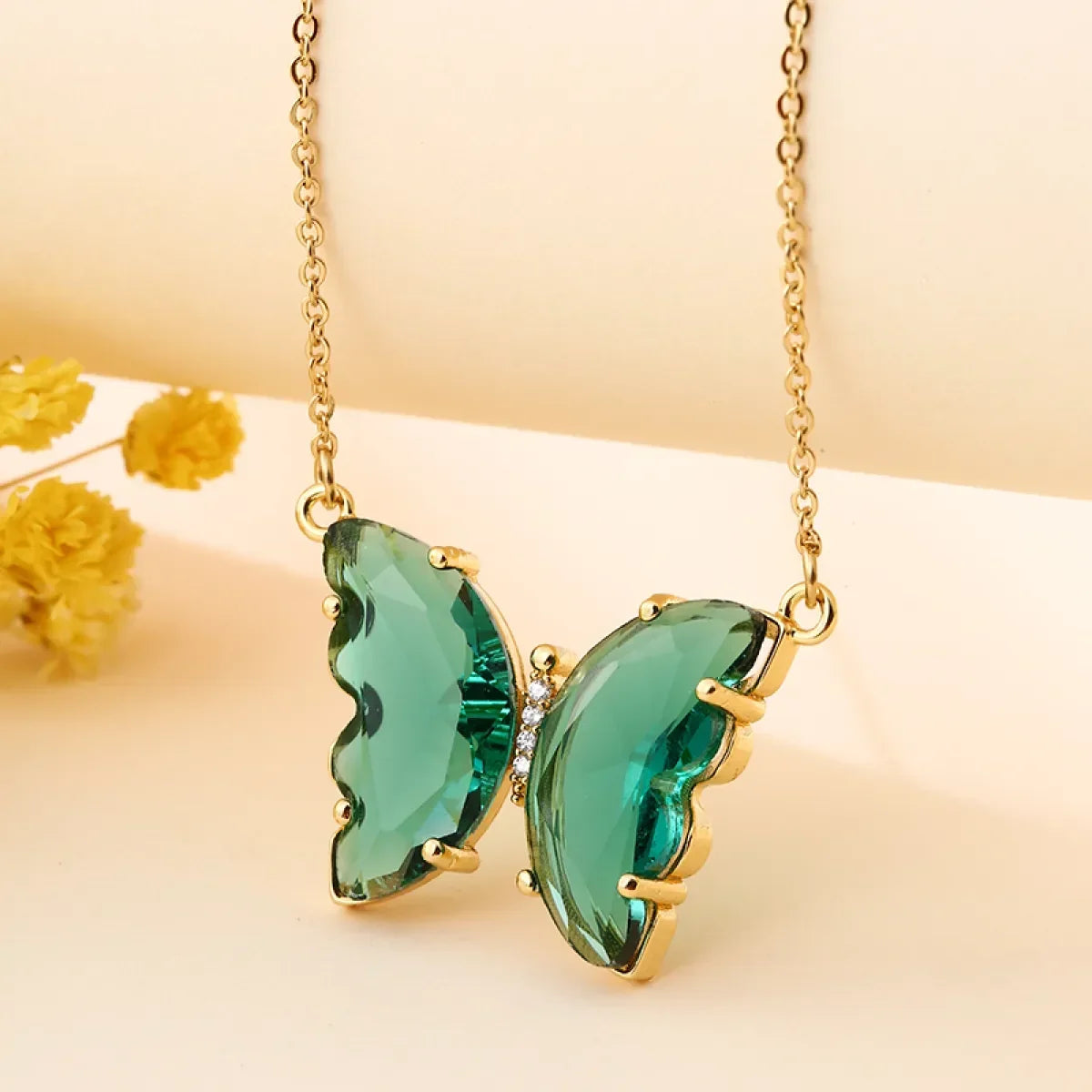 Petite butterfly necklace