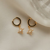 Starburst huggie earrings
