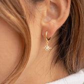 Starburst huggie earrings