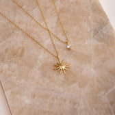 Double-layer star necklace
