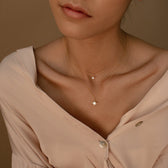 Double-layer star necklace