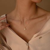 Double-layer star necklace
