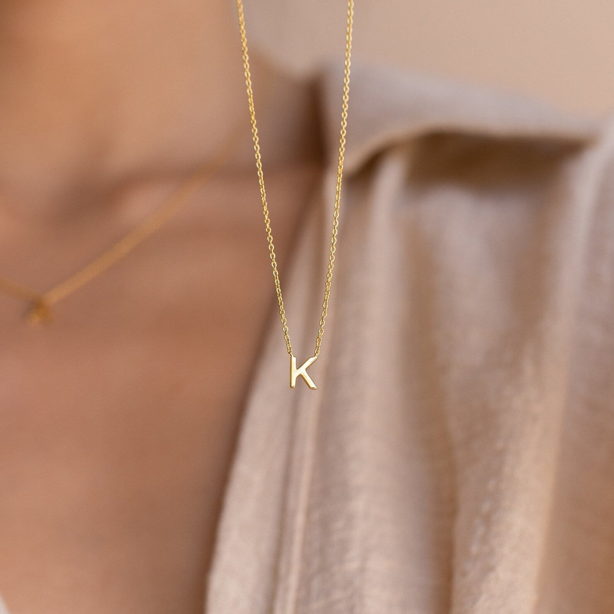 Jasmine – Initial necklace