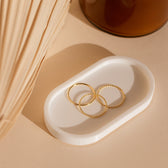 Thin stacked ring set