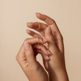 Thin stacked ring set