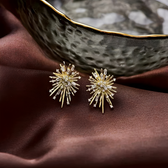 Women's Firework Earrings with Ray-Inspired Design