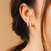 Classic small huggie hoops