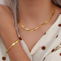 Alina – Intertwined necklace and bracelet set