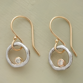 Women's Vintage-Style Earrings with Stone Accents