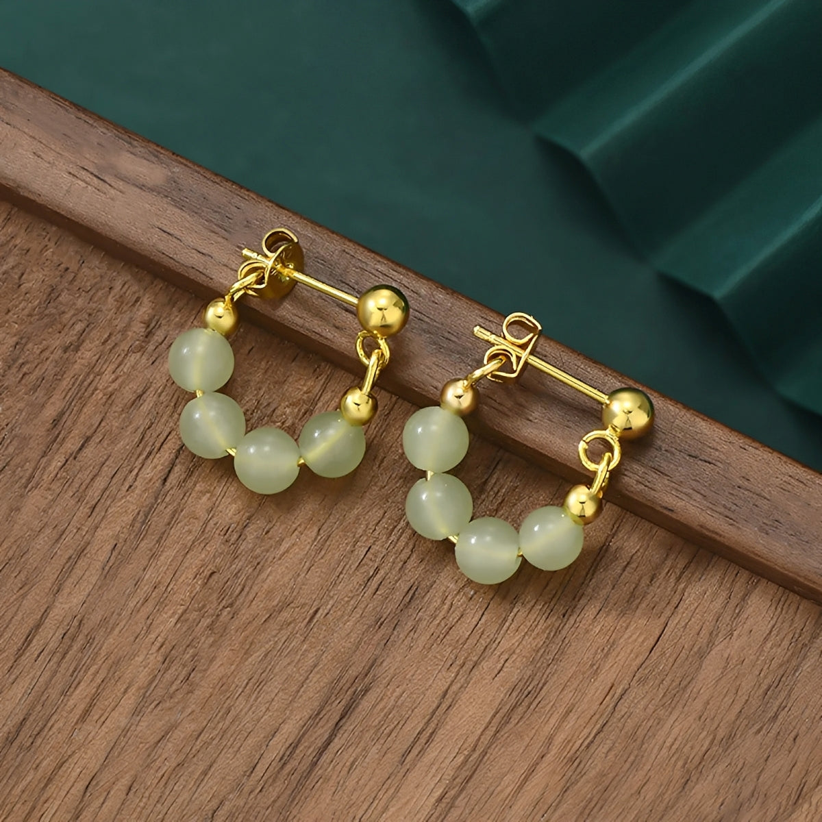 Ladies Earrings Featuring a Classic Round Design
