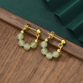 Ladies Earrings Featuring a Classic Round Design