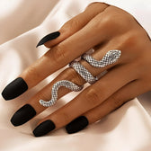 Adjustable Snake Ring for Women with Twisted Design