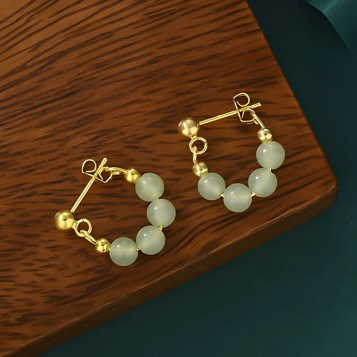 Ladies Earrings Featuring a Classic Round Design