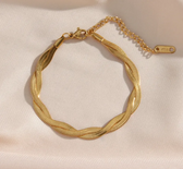 Alina – Intertwined necklace and bracelet set