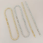 Victoria – Necklace and bracelet with round charm