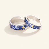 Women Adjustable Starry Sky Ring Set - Pair