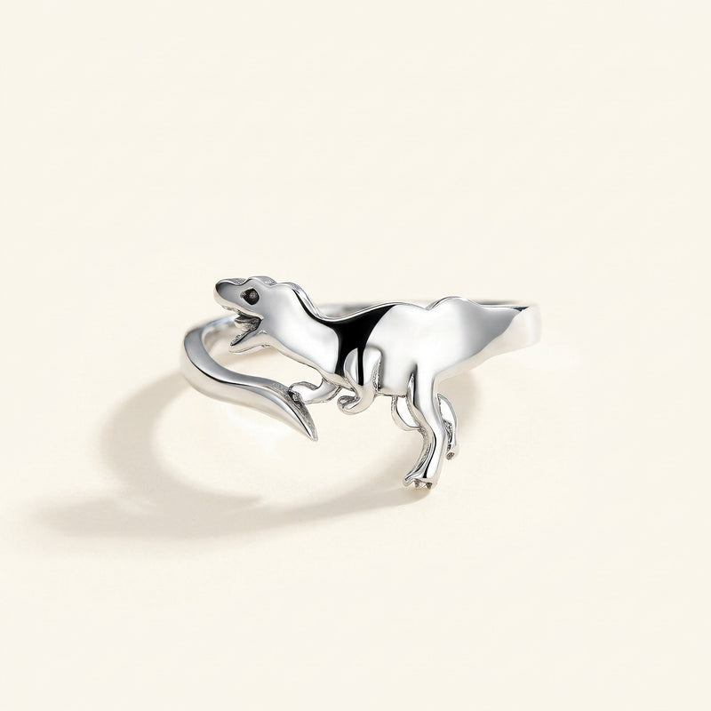 Adjustable Dinosaur Ring with Open Design
