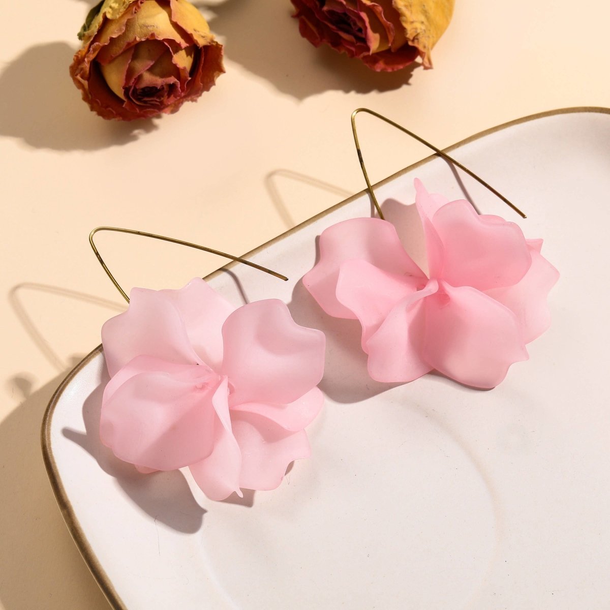 Fariba – Flower hoop earrings